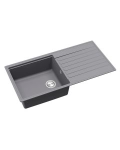 Kameo Smart Single Bowl And Drainer Steel