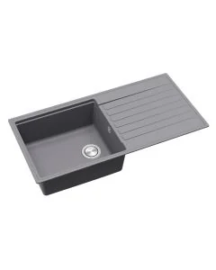 Kameo Smart Single Bowl And Drainer Steel