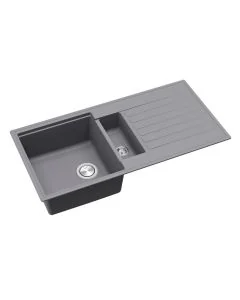 Kameo Smart 1.5 Bowl And Drainer Steel