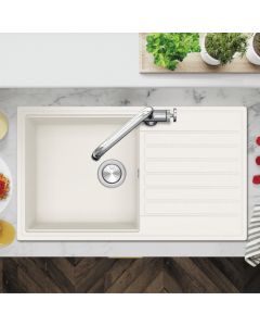 Kameo Smart Single Bowl and Single Drainer Blizzard