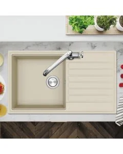 Kameo Smart Single Bowl and Single Drainer Nude