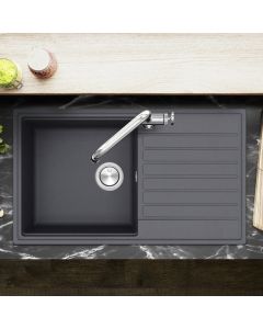 Kameo Smart Single Bowl and Single Drainer Slate