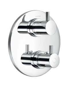Levo Concealed Thermostatic Shower Mixer with Shut Off Valve