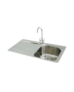 Carron Phoenix Maui 90 1 Bowl LHD Inset Sink Stainless Steel