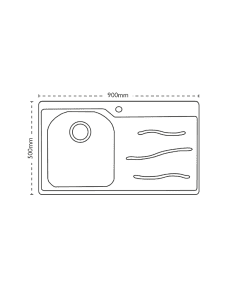 Carron Phoenix Maui 90 1 Bowl LHD Inset Sink Stainless Steel
