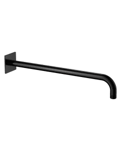 400mm Square Wall Shower Arm Matt Black