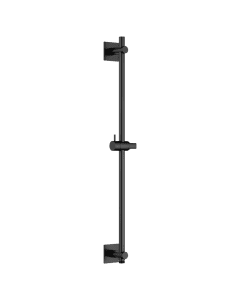 Square Slide Rail with Outlet Matt Black
