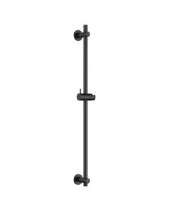 Round Slide Rail with Outlet Matt Black