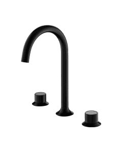 Moonlight 3-Hole Basin Mixer Matt Black