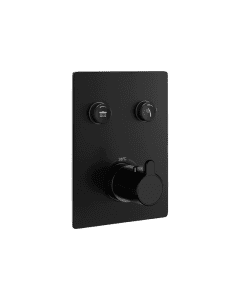 Moonlight GoClick Square Recessed Shower Valve Matt Black