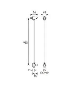 Exposed Timed Flow Control Shower with Fixed Head