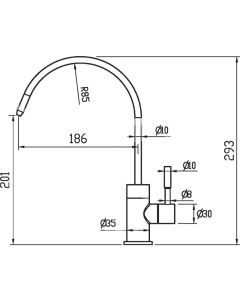 Mira Single Flow Cold Filter With C Swivel Spout