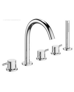 Mike Pro 5 Hole Bath Set Chrome