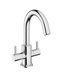 Mike Pro Twin Lever Basin Mixer Chrome