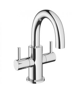 Crosswater Mike Pro Two Handled Mini Basin Mixer Chrome
