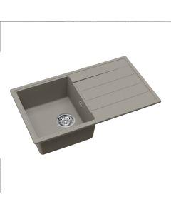 Mio Compact Square Single Bowl and Drainer Fossil
