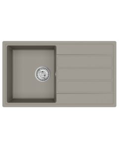 Mio Compact Square Single Bowl and Drainer Fossil