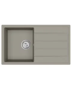Mio Compact Square Single Bowl and Drainer Fossil