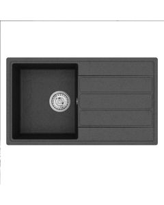 Mio Compact Square Single Bowl and Drainer Jet