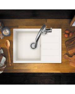 Mio Compact Extra Small Single Bowl Drainer Blizzard