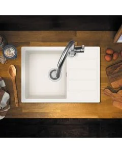 Mio Compact Extra Small Single Bowl Drainer Blizzard
