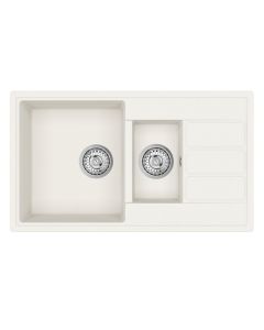 Mio Compact 1.5 Bowl Drainer Blizzard