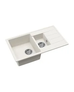 Mio Compact 1.5 Bowl Drainer Blizzard