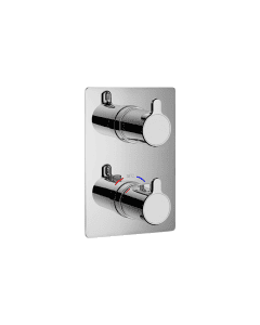 Moonlight Square Recessed Shower Valve Chrome