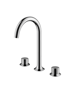 Moonlight 3-Hole Basin Mixer Chrome