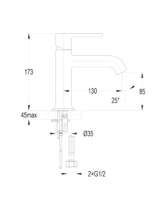 Moonlight Basin Mixer Matt Black