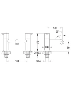 Moonlight Bath Filler Brushed Bronze