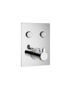 Moonlight GoClick Square Recessed Shower Valve Chrome