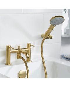Molida Bath Shower Mixer Brushed Brass