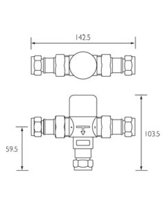 15mm Thermostatic Mixing Valve