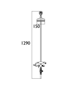 1901 Thermostatic Exposed Dual Control Shower Valve Diverter Riser Kit