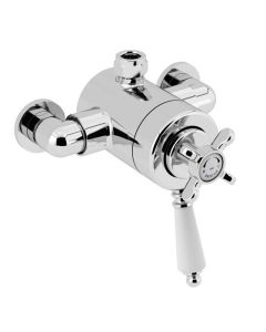 1901 Thermostatic Exposed Dual Control Shower Valve Top Outlet Chrome