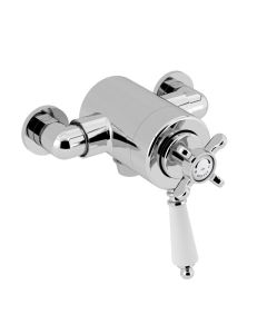 1901 Thermostatic Exposed Dual Control Shower Valve Bottom Outlet Chrome