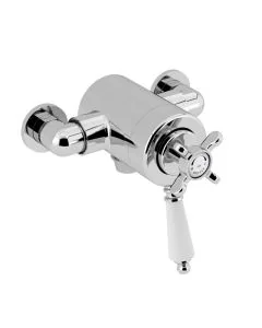 1901 Thermostatic Exposed Dual Control Shower Valve Bottom Outlet Chrome