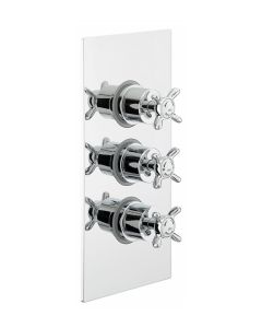 1901 Recessed Shower valve with Stopcocks Chrome