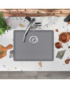 Nova Large 535mm Single Bowl Sink Steel