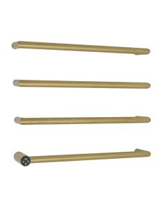Obi Electric Bar Towel Rail Brushed Brass
