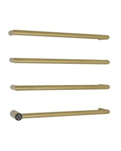 Obi Electric Bar Towel Rail Brushed Brass
