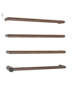 Obi Electric Bar Towel Rail Brushed Bronze