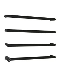 Obi Electric Bar Towel Rail Matt Black