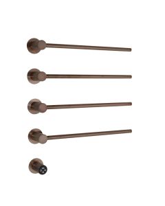 Onyx Electric Bar Towel Rail Brushed Bronze