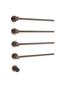 Onyx Electric Bar Towel Rail Brushed Bronze
