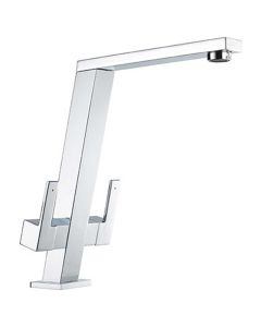 Pendenza Angle Spout Sink Mixer Chrome