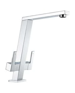 Pendenza Angle Spout Sink Mixer Chrome