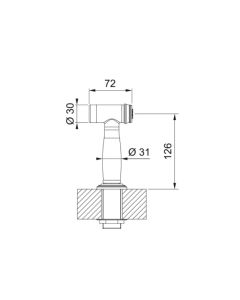 Franke Perla Pull-Out Cold Rinse Brushed Brass