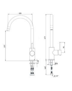 Pistachio Kitchen Sink Mixer